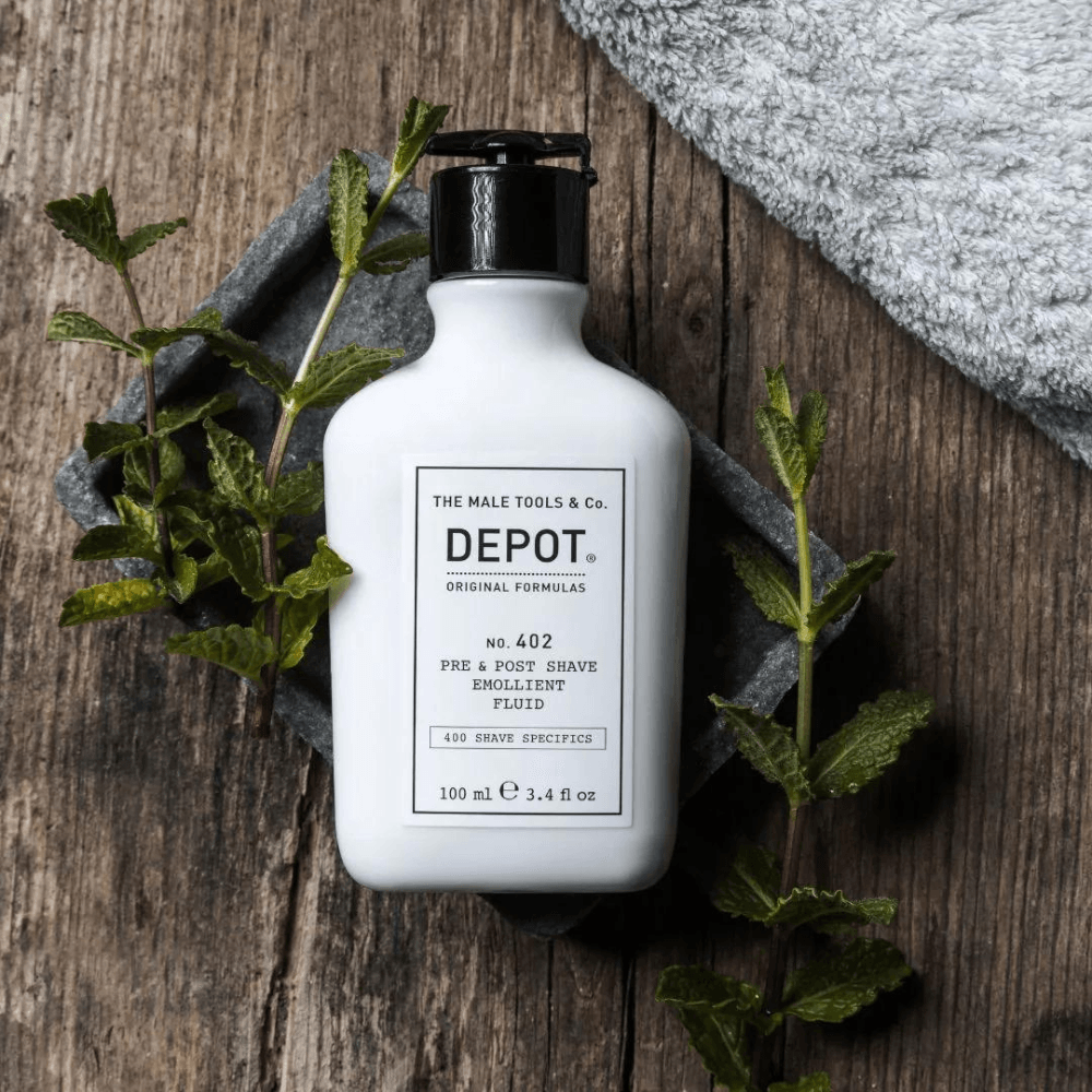 Depot 402 – Pre & Post Shave Emollient Fluid 100ml - My Care Boutique