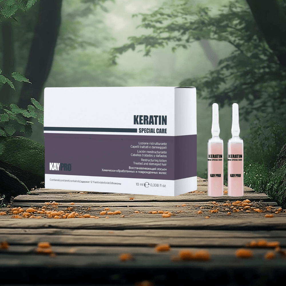 KAYPRO Restructuring Lotion With Keratin Treated And Damaged Hair - 12 Ampoules x 10ml - My Care Boutique