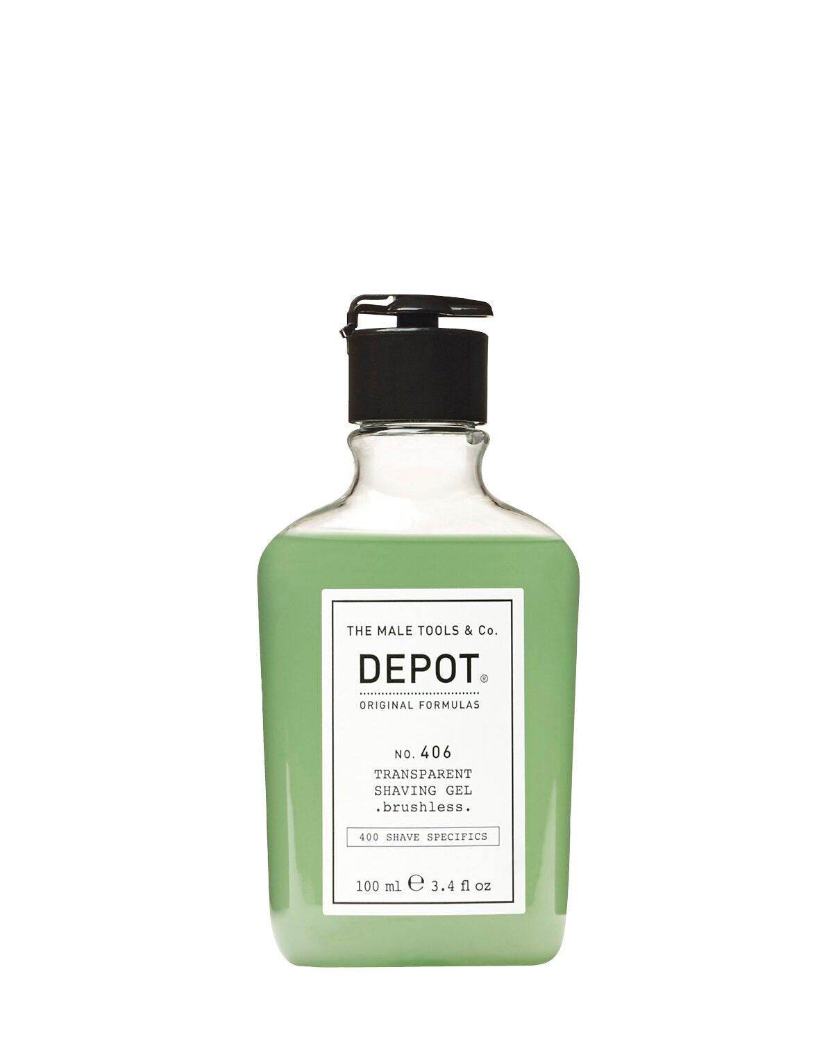 Depot No.406 Transparent Shaving Gel brushless 100ml - My Care Boutique