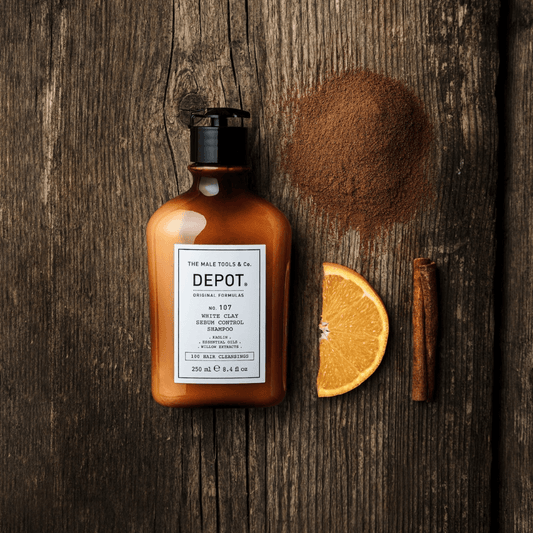 Depot 107 – White Clay Sebum Control Shampoo 250ml - My Care Boutique 