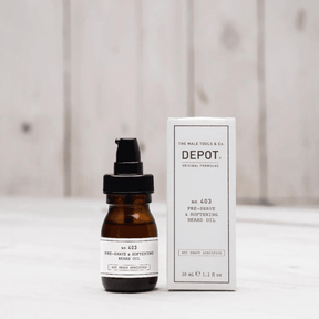 Depot 403 Pre-Shave & Softening Beard Oil Sweet almond 30ml - My Care Boutique 