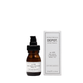 Depot 403 Pre-Shave & Softening Beard Oil Sweet almond 30ml - My Care Boutique 