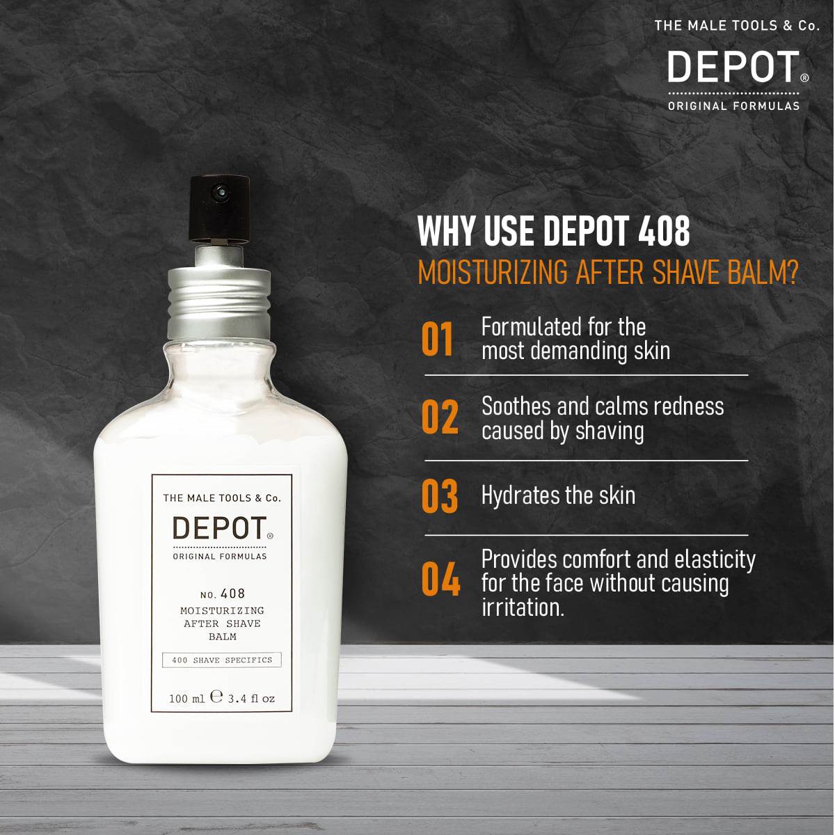 Depot No.408 Moisturizing Aftershave Balm 100ml - My Care Boutique 