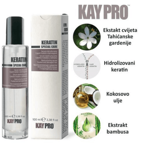KAYPRO Restructuring Serum with Keratin – Treated and Damaged Hair – 100 ml - My Care Boutique 
