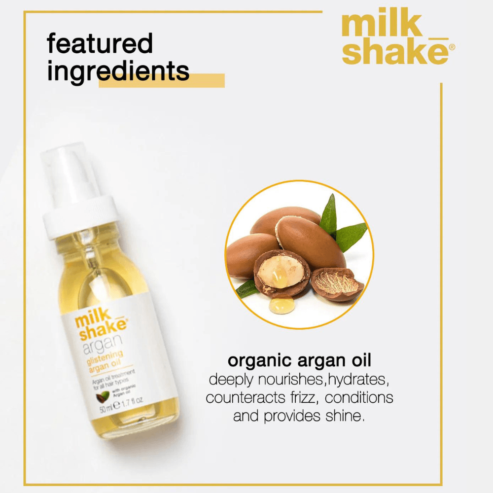 MilkShake Glistening Argan Oil 50ml - My Care Boutique 