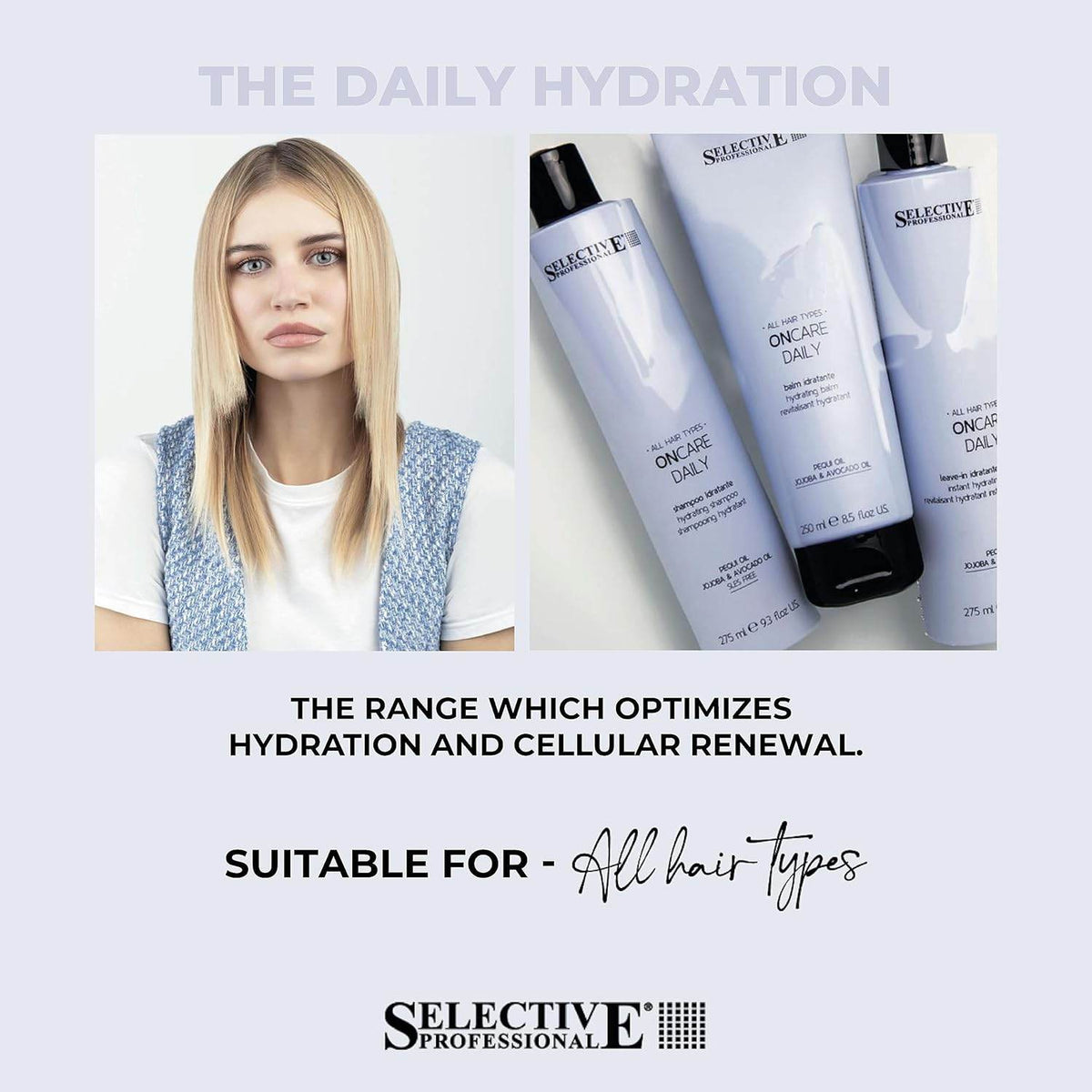 SELECTIVE On Care Daily Hydration Shampoo 275ml - My Care Boutique 