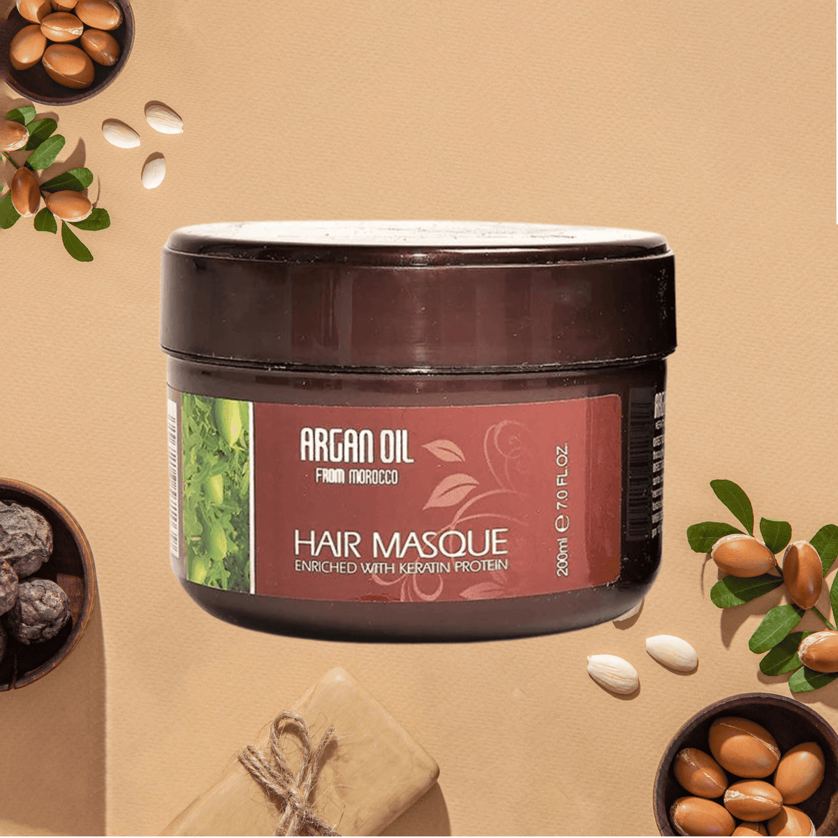 ARGAN OIL FROM MOROCCO Hair Masque Enriched With Keratin Protein-200ml - My Care Boutique 